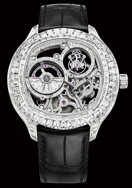 Piaget Emperador Coussin Tourbillon automatique Squelette serti