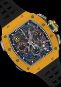 RM-65-01 Chronographe A Rattrapante Automatique Quartz TPT® Jaune Orangé