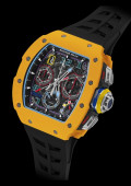 RM-65-01 Chronographe A Rattrapante Automatique Quartz TPT® Jaune Orangé