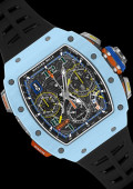 RM-65-01 Chronographe A Rattrapante Automatique Quartz TPT® Bleu Pastel