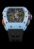 RM-65-01 Chronographe A Rattrapante Automatique Quartz TPT® Bleu Pastel