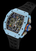 RM-65-01 Chronographe A Rattrapante Automatique Quartz TPT® Bleu Pastel