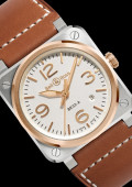 Bell & Ross BR 03 White Steel & Gold