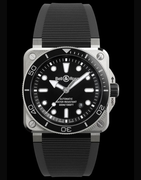 BR 03 Diver Black Steel