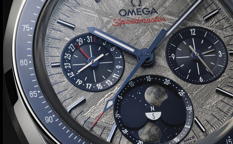 La montre Omega Speedmaster Moonphase Meteorite